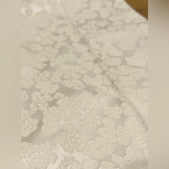 CELINE WHITE ON WHITE CREAM FLORAL TROUSERS SIZE 40 womens 8 - Picture 2 of 11